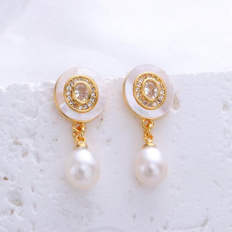 S925 Silver Pearl Stud Earrings - Millivan supplies