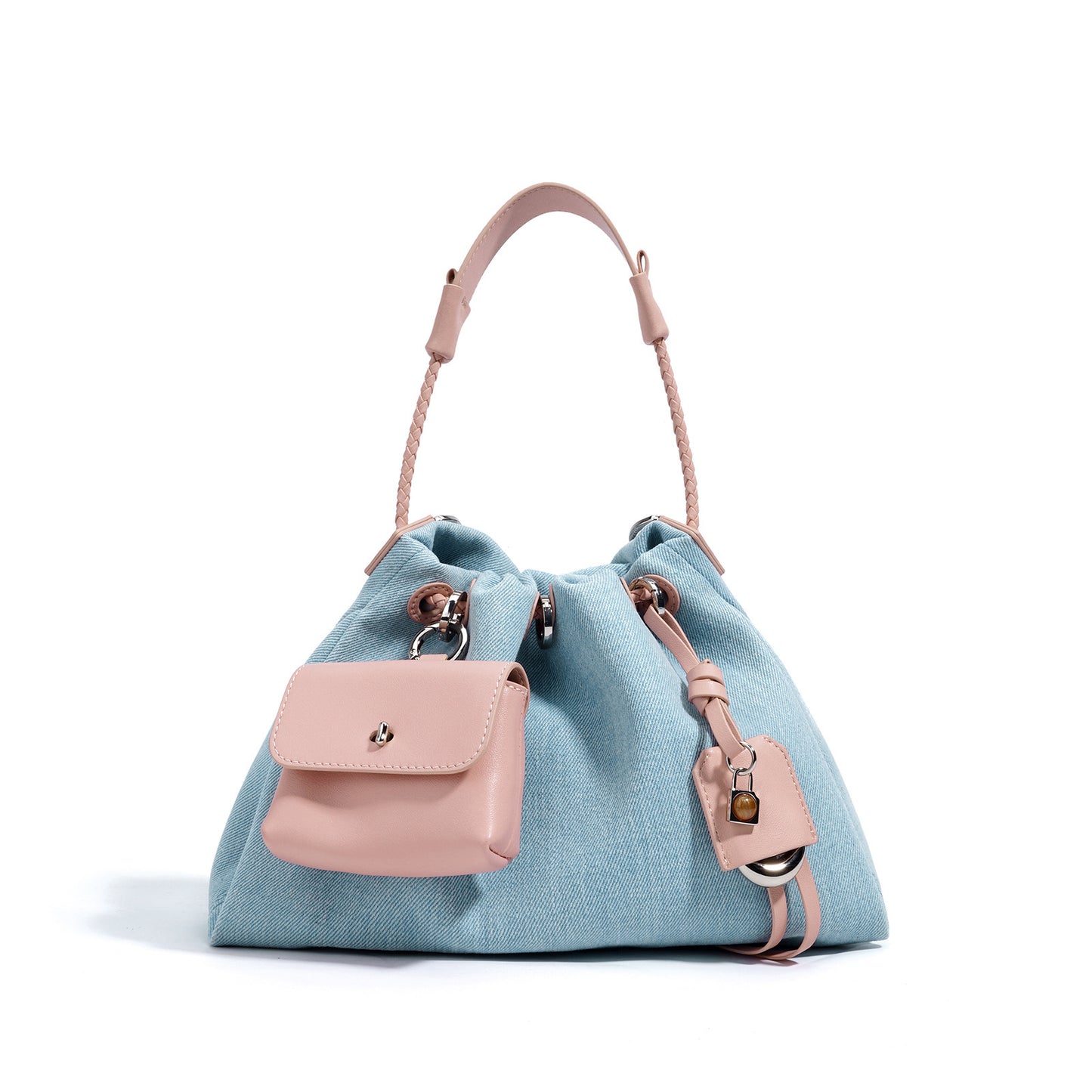 Denim Series Handbag - Leather Special Interest Design Urban Simplicity Bag