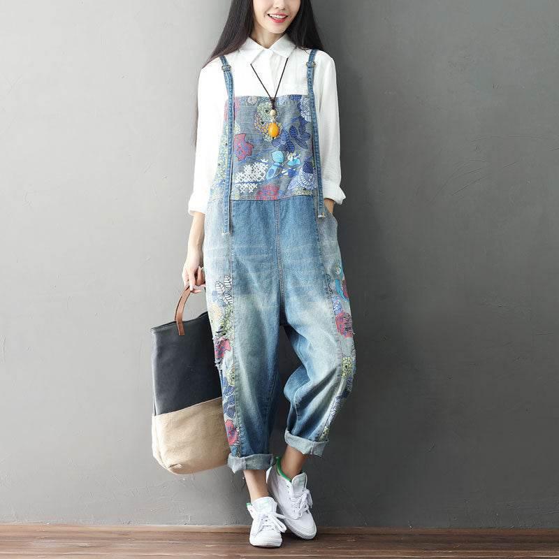 Women's Fashion Vintage Patchwork Jeans - Millivan supplies