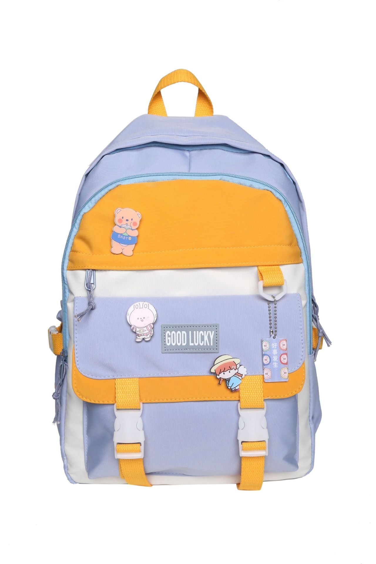 High School Girl's Simple Large-capacity Light Backpack