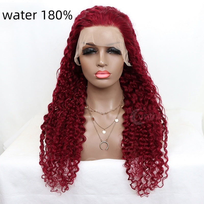 Women's Lace Front Human Hair Wig - Adult 134 Water Wave 18 Inch