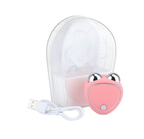 Micro Current Beauty Instrument Roller Instrument Beauty Massager Face - ABS Ion Ultrasonic Pink White
