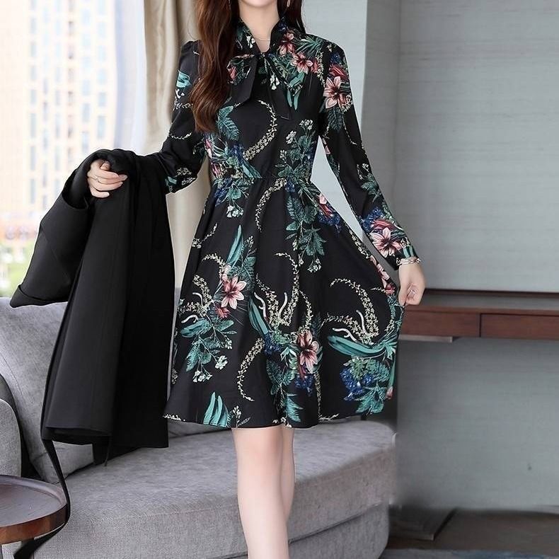 Women's Slim OL Trench Coat - Adult Professional Black Coat