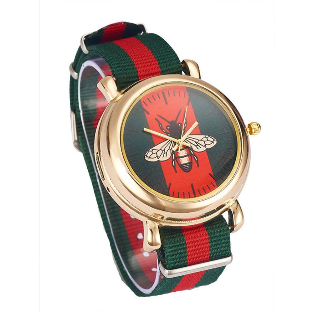 Cigarette Lighter Canvas Watch - Quartz Chronograph