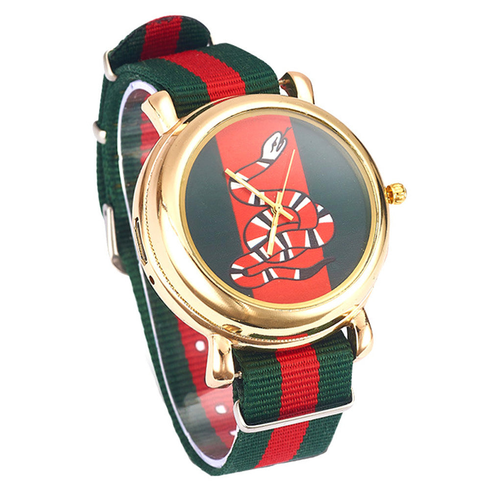 Cigarette Lighter Canvas Watch - Quartz Chronograph