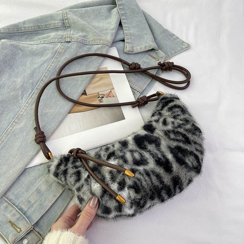 New Fall Winter Fashion Plush Shoulder Bag - Millivan supplies