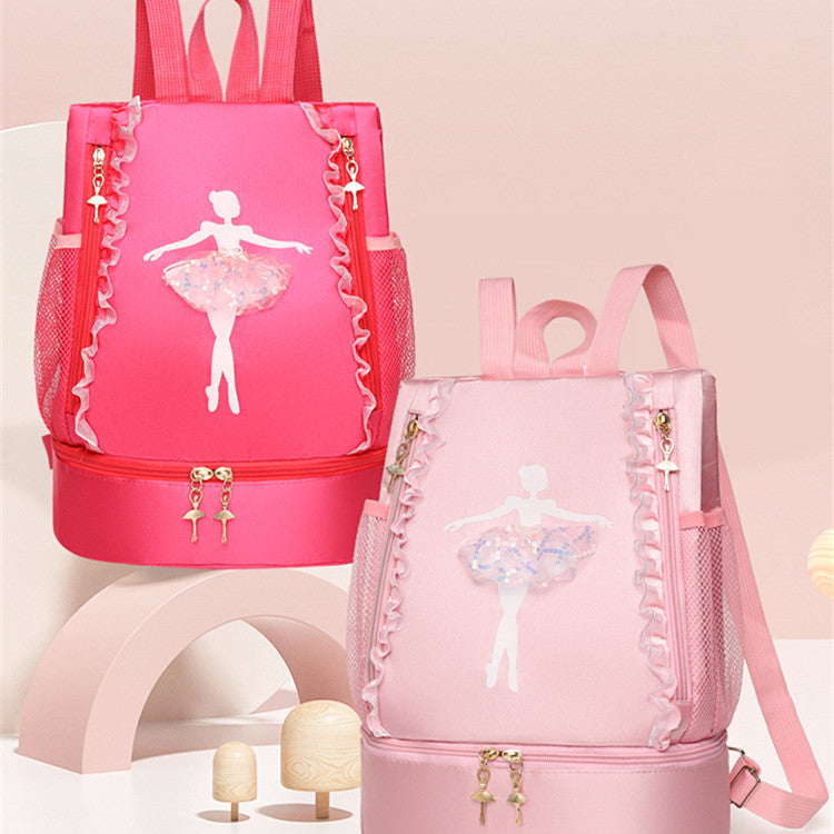 Children's Shoulder Dance Backpack Latin Ballet School Bag