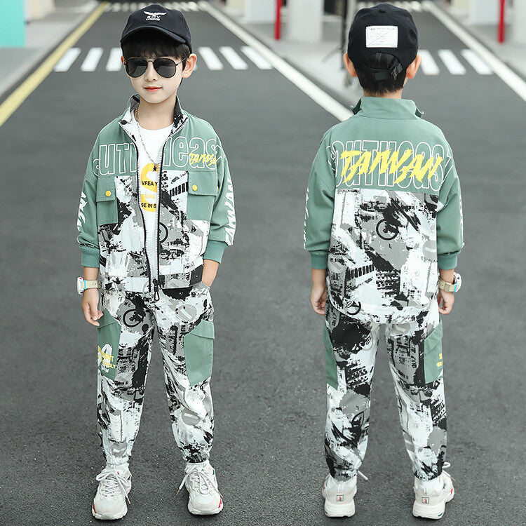 Children's Fashion Casual Exercise Sweater Pants Suit
