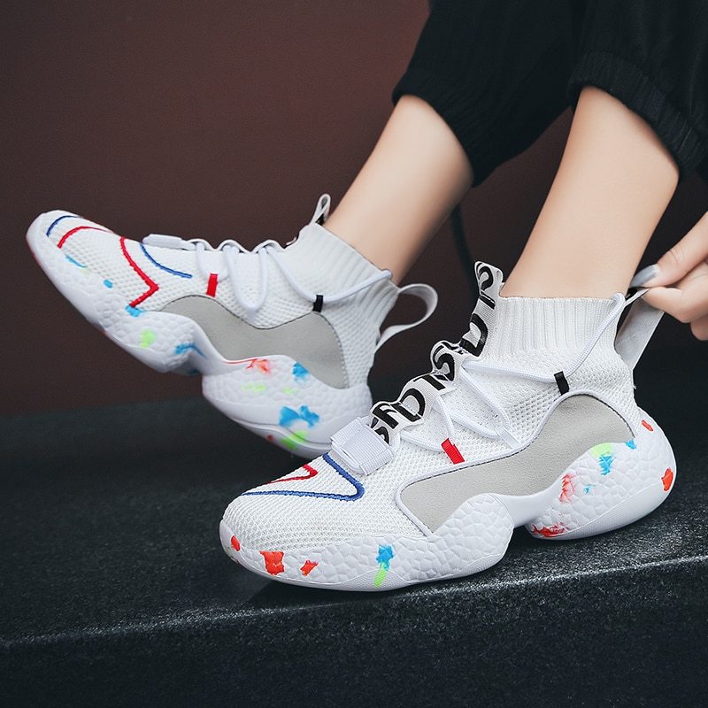 Men's Summer Running Sneakers - Adult Breathable Fashion Tennis Shoes