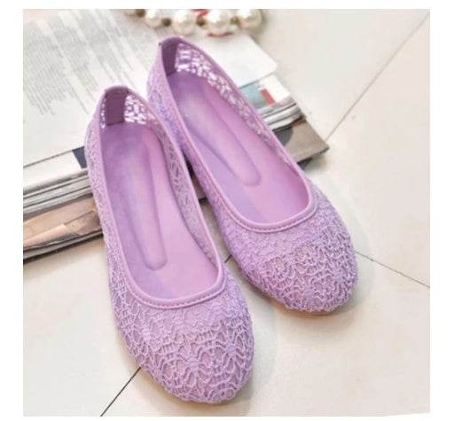 Hollow Breathable Lace Mesh Shoes For Women - Millivan supplies