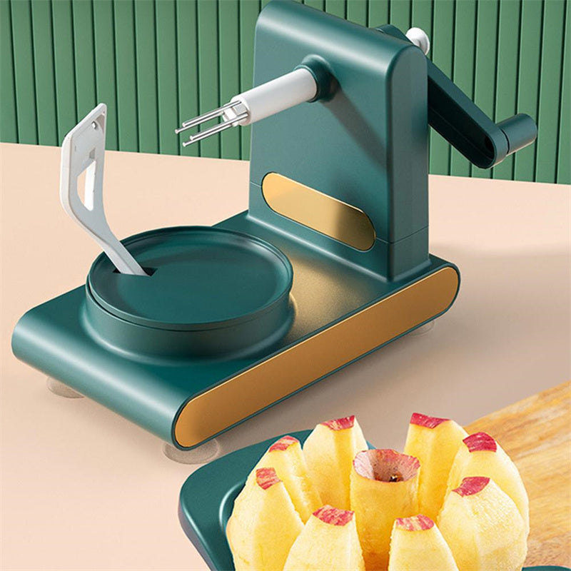 Hand-cranked Multifunctional Peeler Machine Home Peeler Cutter Kitchen Slicer Tools With Gadgets Fruit Corer - ABS Plastic Metal