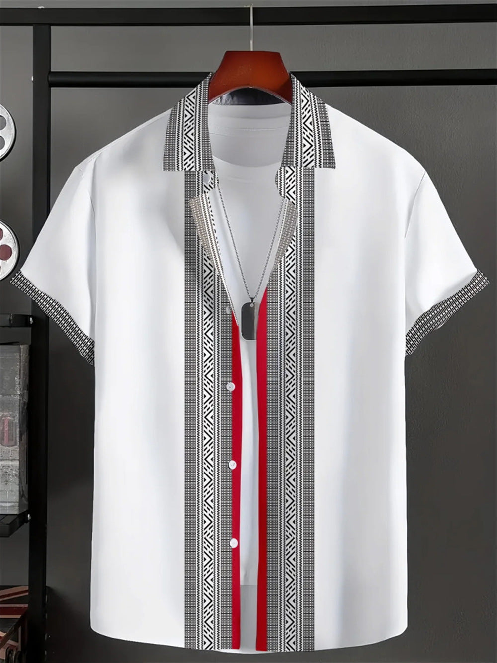 Men's 3D Printed Retro Fashion Shirt - All-Matching Vintage Style