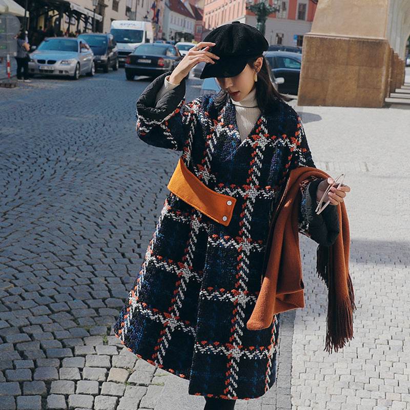 Loose And Thin Small Quilted Woolen Coat Trend - Millivan supplies