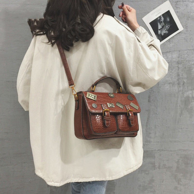 One Shoulder Messenger carrying briefcase