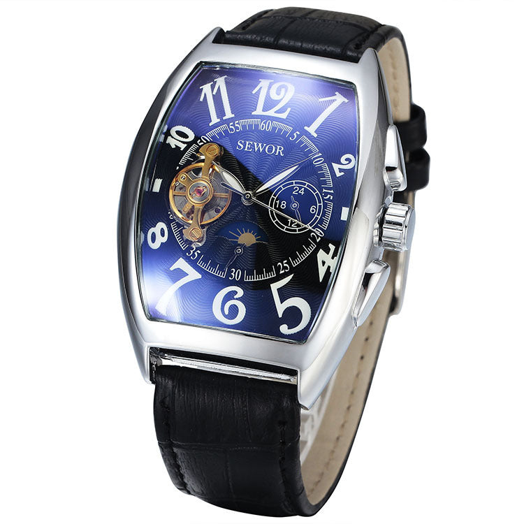 SEWOR Men's Tourbillon Mechanical Watch - Stars Design