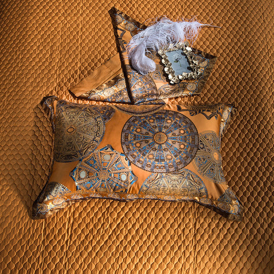 Home Textile Bedding Kit - High-Precision Yarn-Dyed Jacquard Multi-Piece Suit 60s Satin Long-Staple Cotton