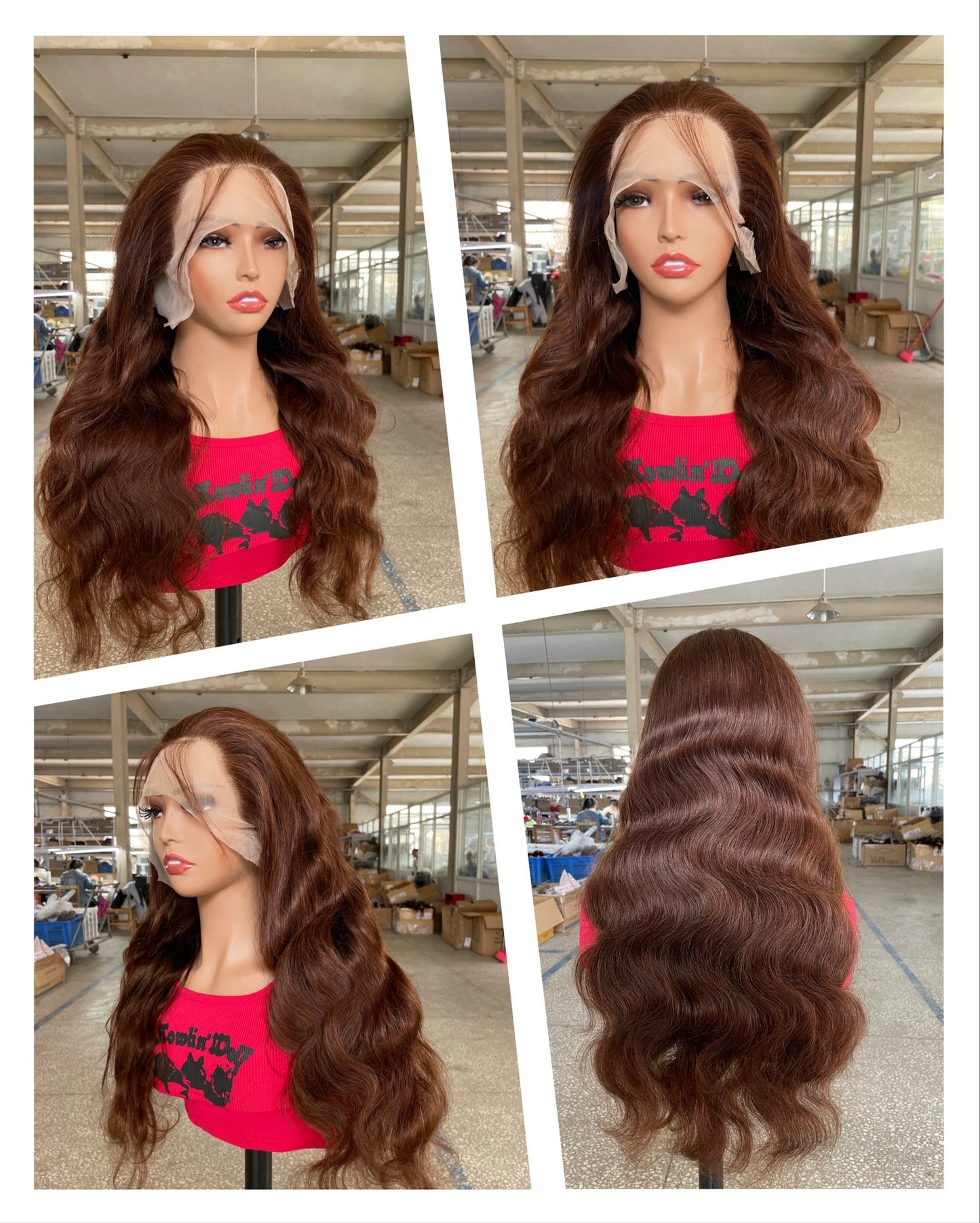 Women's Real Human Straight Hair Wig Head Cover - Adult Natural Hair