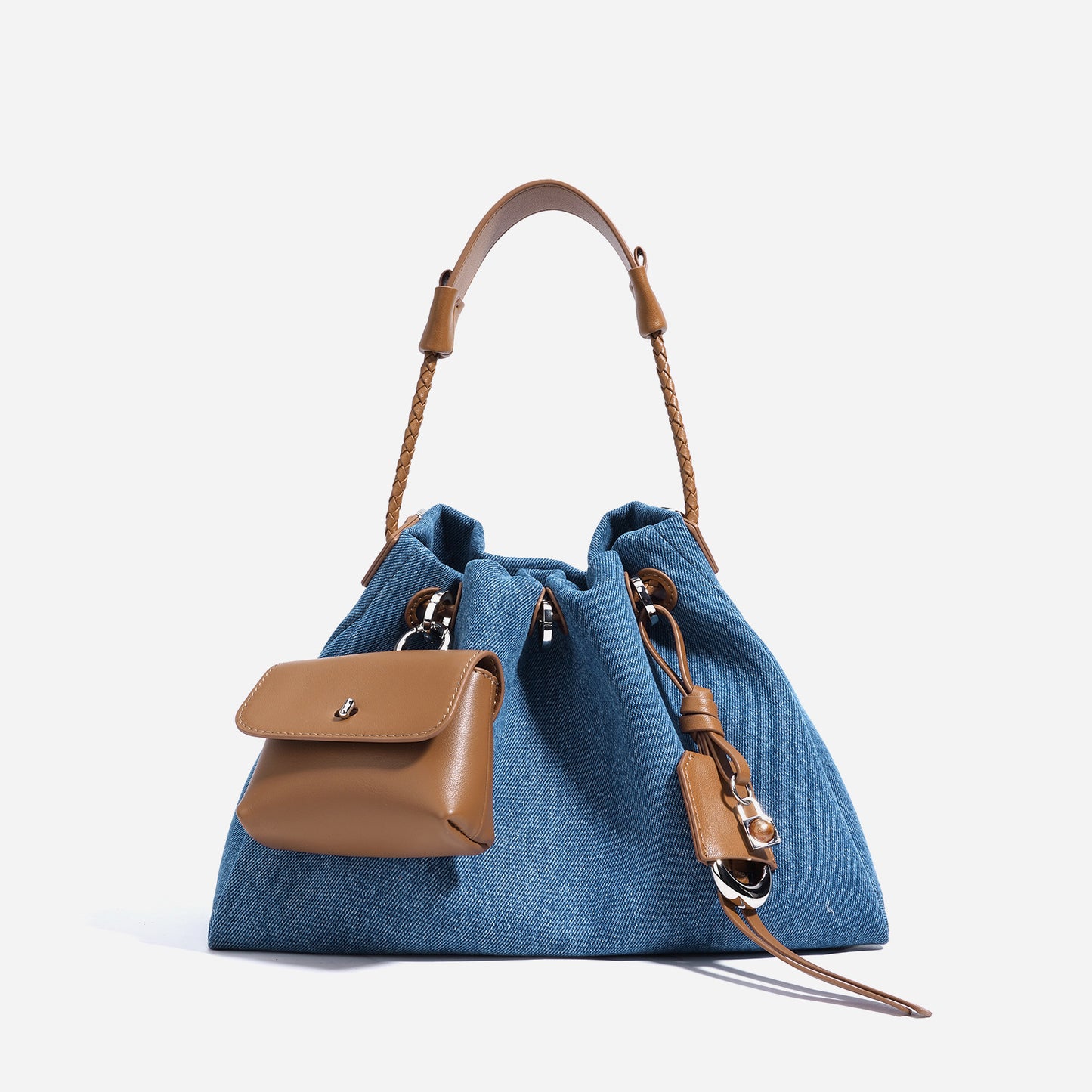 Denim Series Handbag - Leather Special Interest Design Urban Simplicity Bag