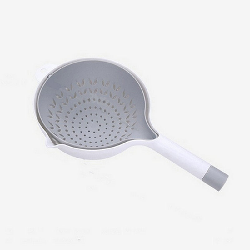 Double-layer Drain Basket Home Living Room Creative Kitchen Gadgets - Plastic 10×12.2×23cm 3 Colors