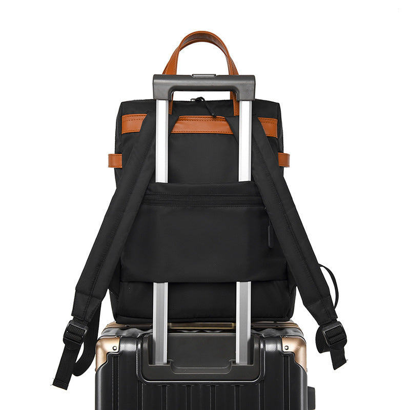 Oxford Cloth Large-capacity Clashing Color Lightweight Computer Bag