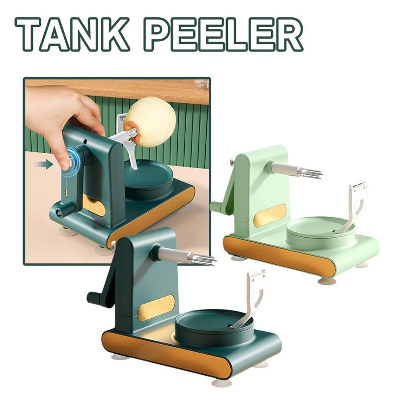 Hand-cranked Multifunctional Peeler Machine Home Peeler Cutter Kitchen Slicer Tools With Gadgets Fruit Corer - ABS Plastic Metal