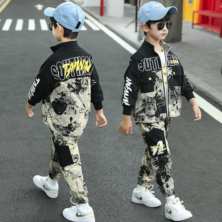 Children's Fashion Casual Exercise Sweater Pants Suit