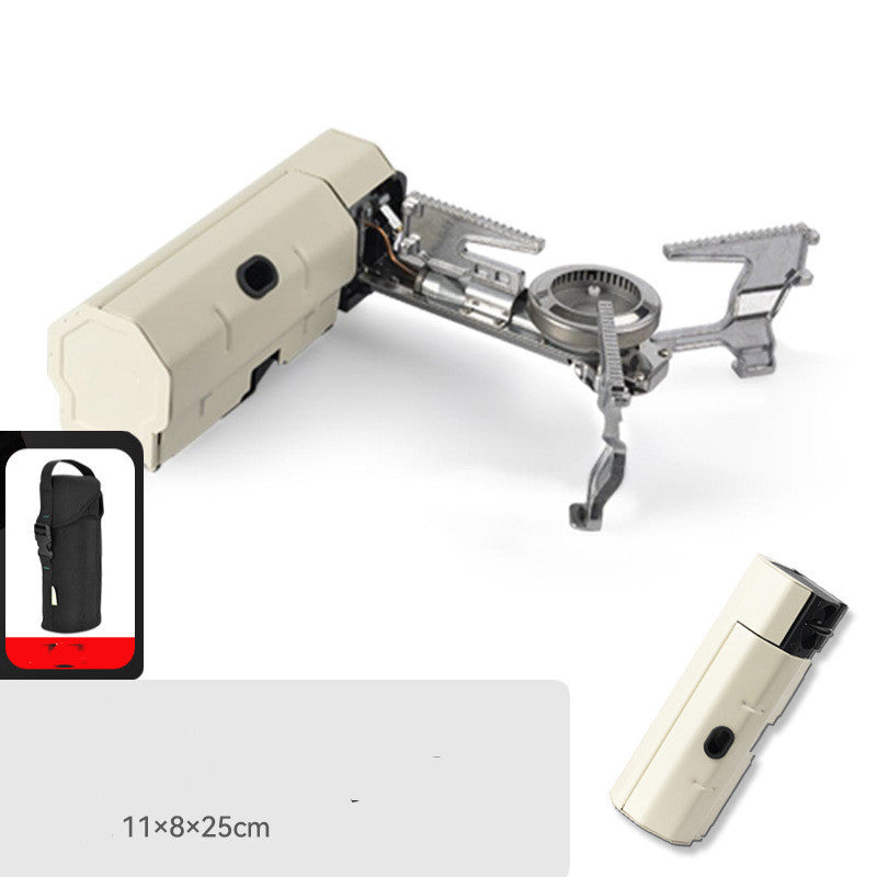 Camping Gas Stove Portable Folding Cassette Stove Outdoor Hiking BBQ Travel Cooking Grill Cooker Gas Burner - 2.6KW