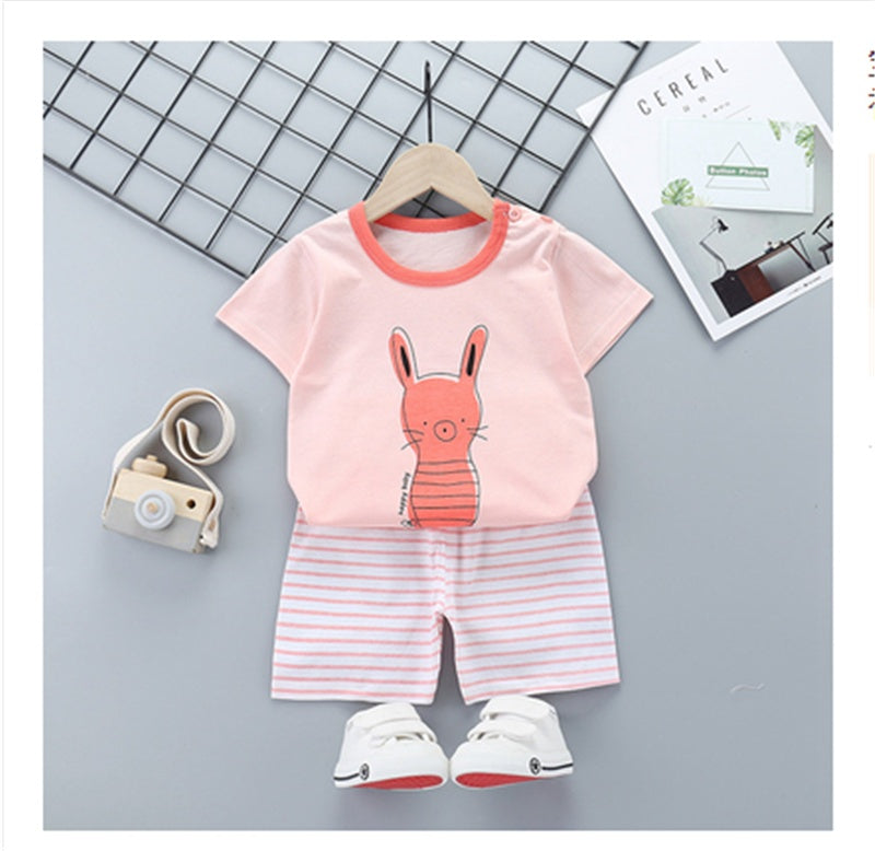 Children's baby clothes, foreign sports, short sleeves