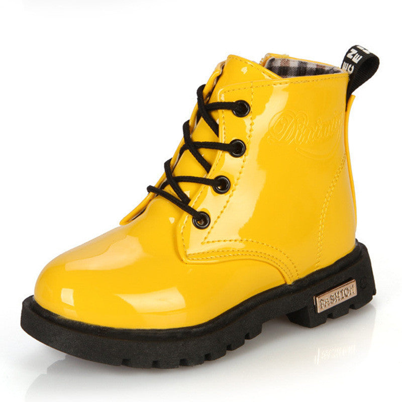 Boys' Martin Boots - Children's Korean Style Short Boots Red