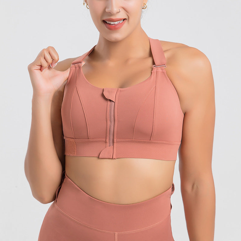 Plus Size Front Zipper Seamless Push-Up Bra - Wireless Comfort & Support