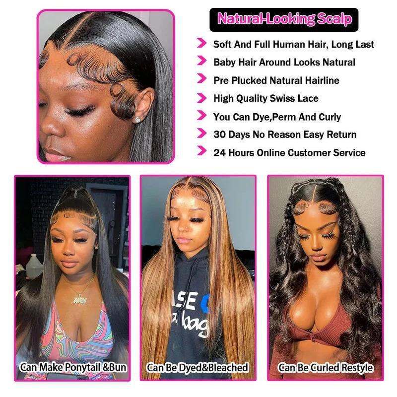 Women's Christmas Halloween Long 13x4 HD Lace Front Wig - Adult Costume Hair