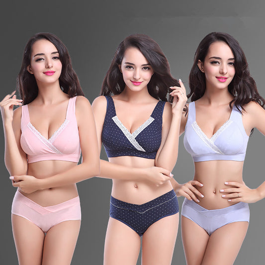 Women's Comfortable Support Bra - Adult Soft Design Green