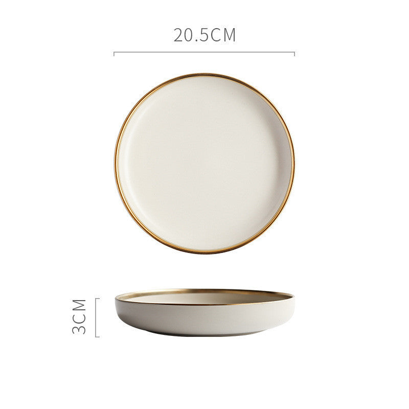 Nordic Porcelain Tea Bowl Set - Celadon Solid Color