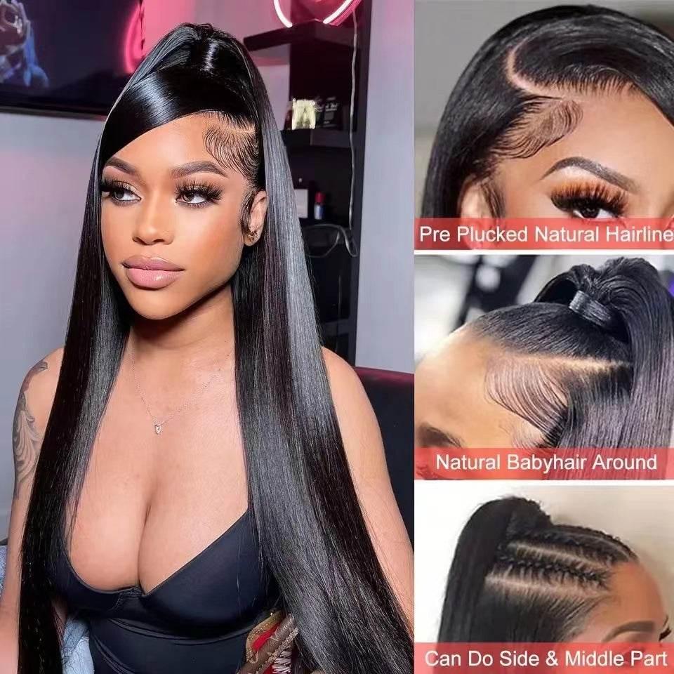 Lace Wig Women's Long Straight High-temperature Fiber Chemical Fiber - Millivan supplies