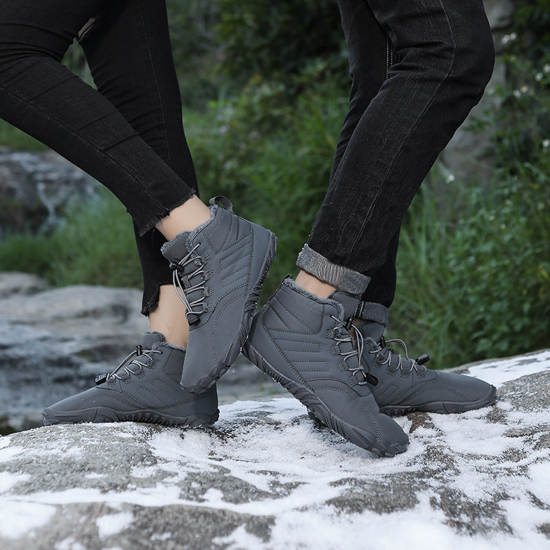 Unisex Winter Outdoor Boots - Adult Men Women Warm Slip-On Sports Shoes