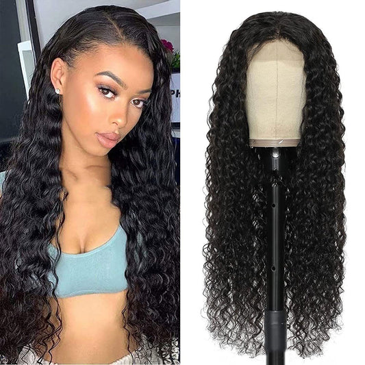 Women's Front Lace Curly Wig - Adult Long Chemical Fiber Hair 28 Inch