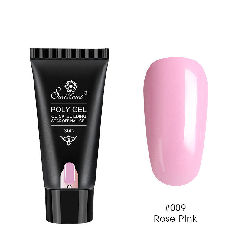 Quick Extension Crystal Gel Nail Set - Camouflage Pink 010