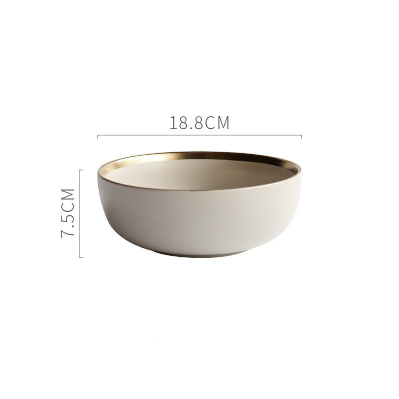 Nordic Porcelain Tea Bowl Set - Celadon Solid Color