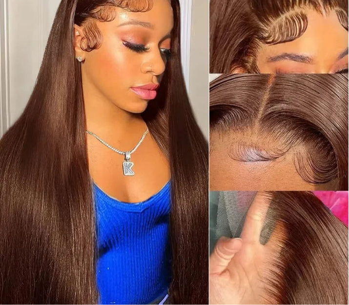 Women's Fashion Wig - Adult Front Lace Mid-Length Straight Hair