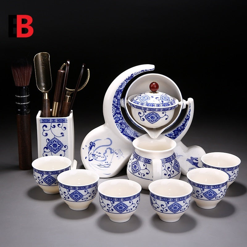 Blue And White Ceramic Creative Teapot Teacup Set - Kung Fu Tea Set Porcelain