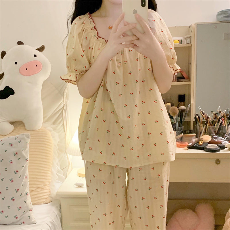 Fashion Short Sleeved Pants Set