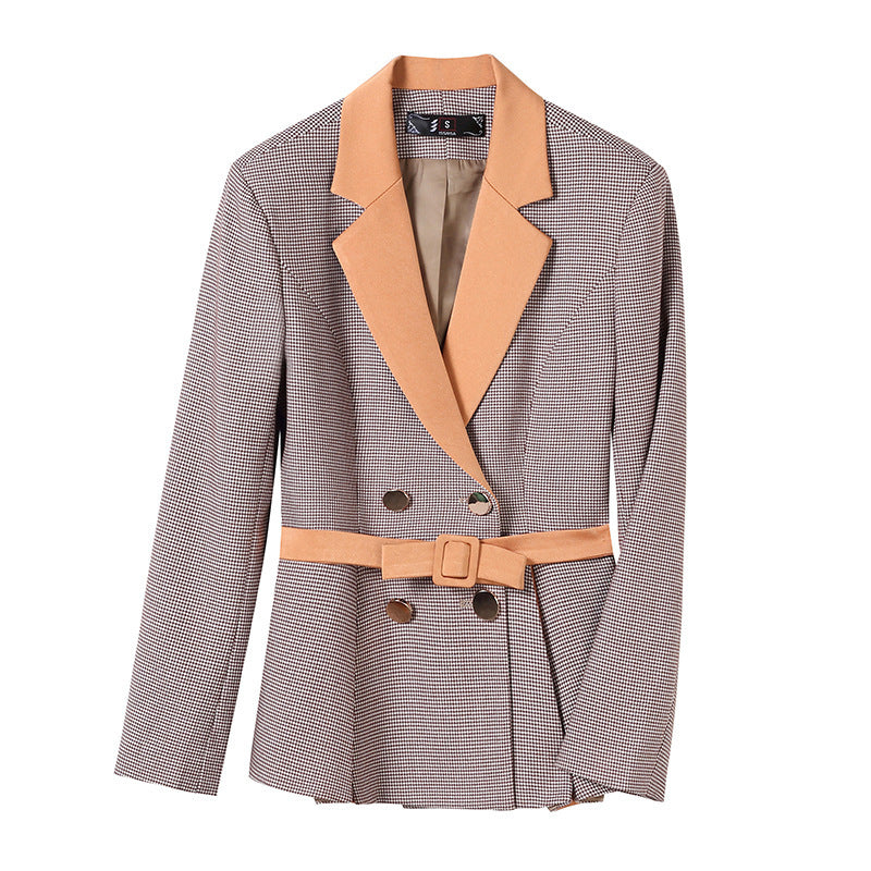 Fashion Solid Color Women's Polyester Professional Suit