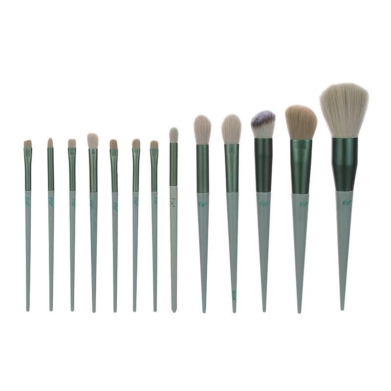 13Pcs Makeup Brush Set Make Up Concealer Brush Blush Powder Brush Eye Shadow Highlighter Foundation Brush Cosmetic Beauty Tools - 17cm
