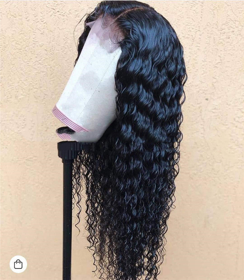 Women's Front Lace Curly Wig - Adult Long Chemical Fiber Hair 28 Inch