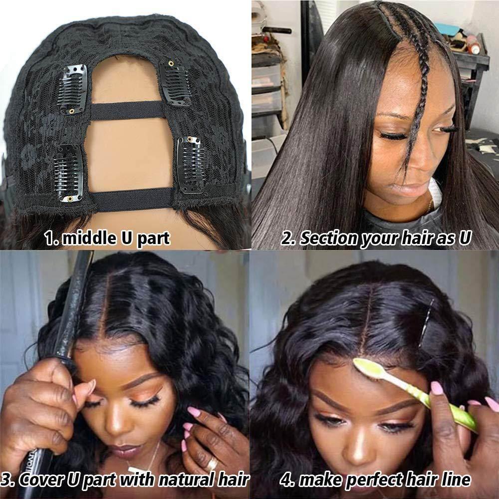 Mechanism Middle Parting Wig Curling Head Cover - Millivan supplies