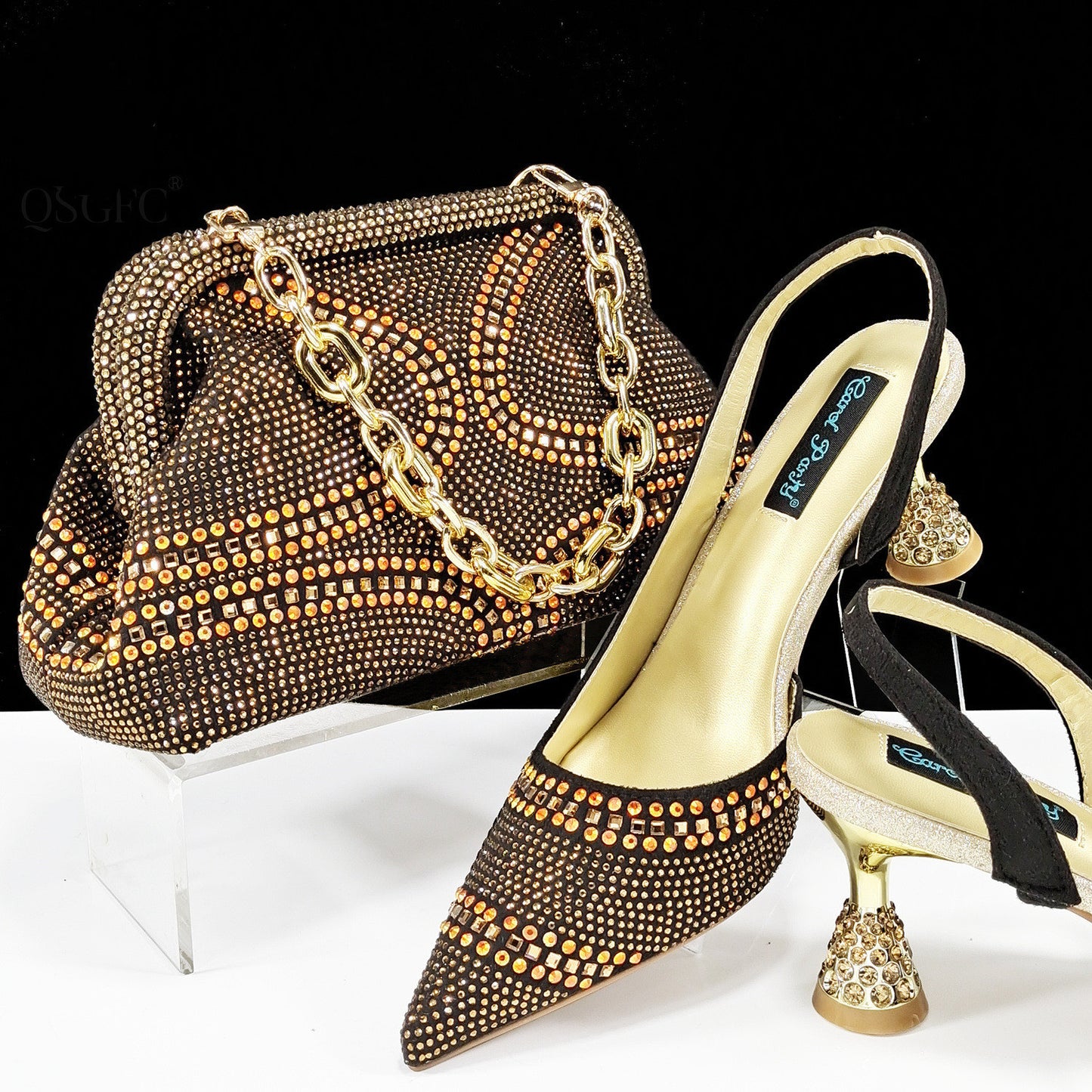 Women's Pointed Toe Shoes & Bag Set - Adult Low-Cut Fashion Suit