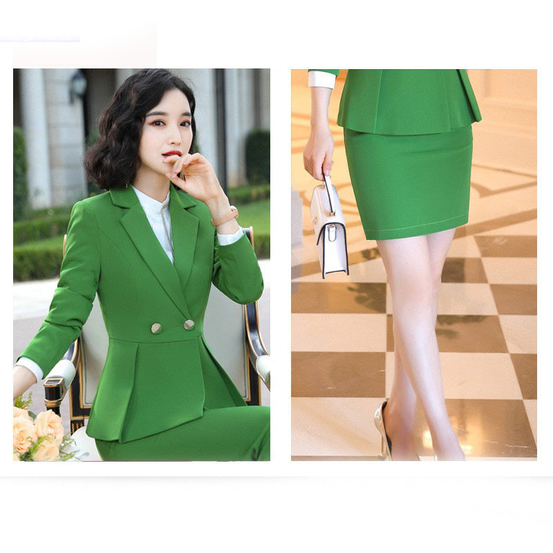 Fashion Women's Solid Color Professional Wear Suit