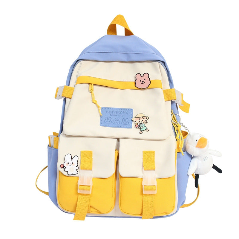 New Cute Female Student Backpack Large Capacity Travel Bag