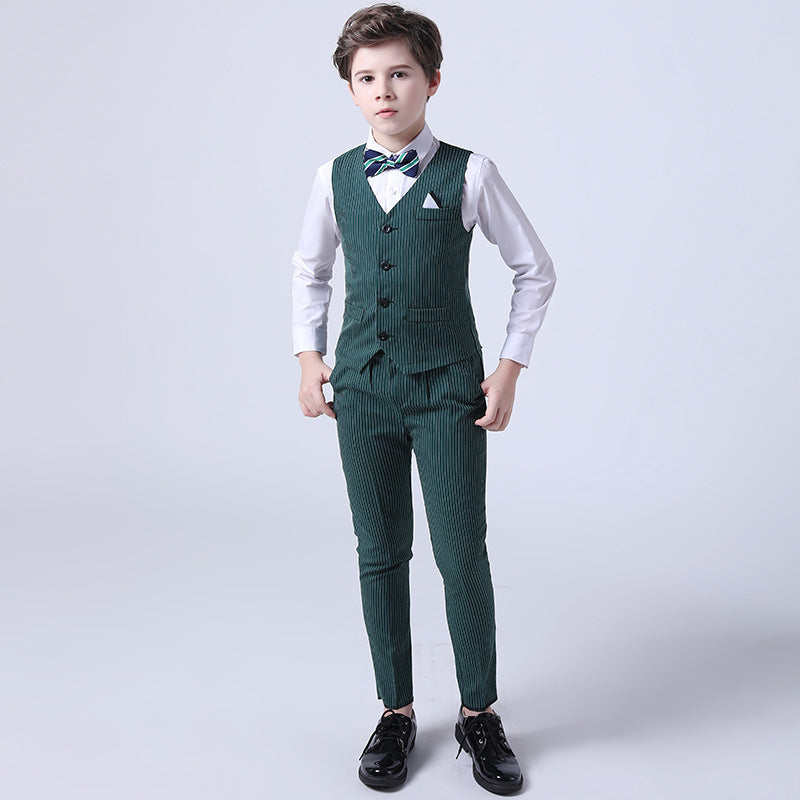 Children's Summer Stripes Vest And Trousers Suit