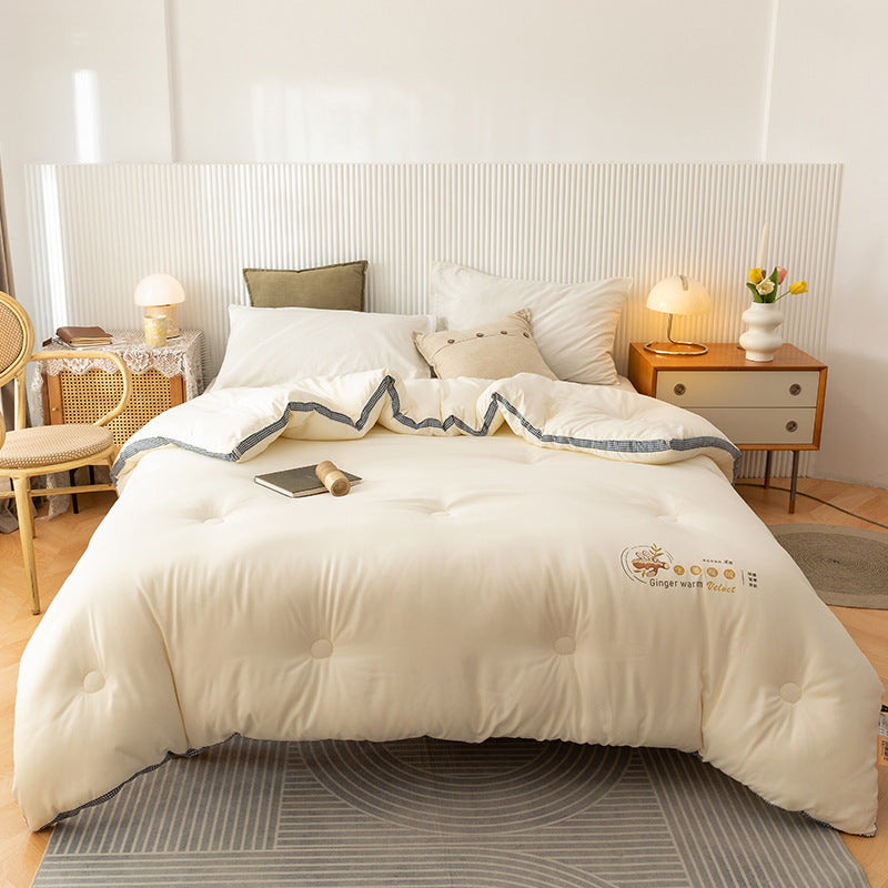 Three-dimensional Washed Cotton Spring And Autumn Quilt Single Student - Ginger Sleep Aid